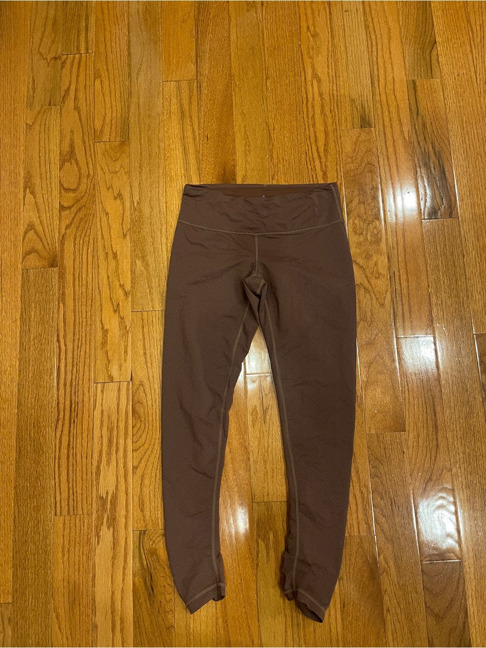 PrAna Women's Brown Ruched Ankle Length Leggings Size Medium